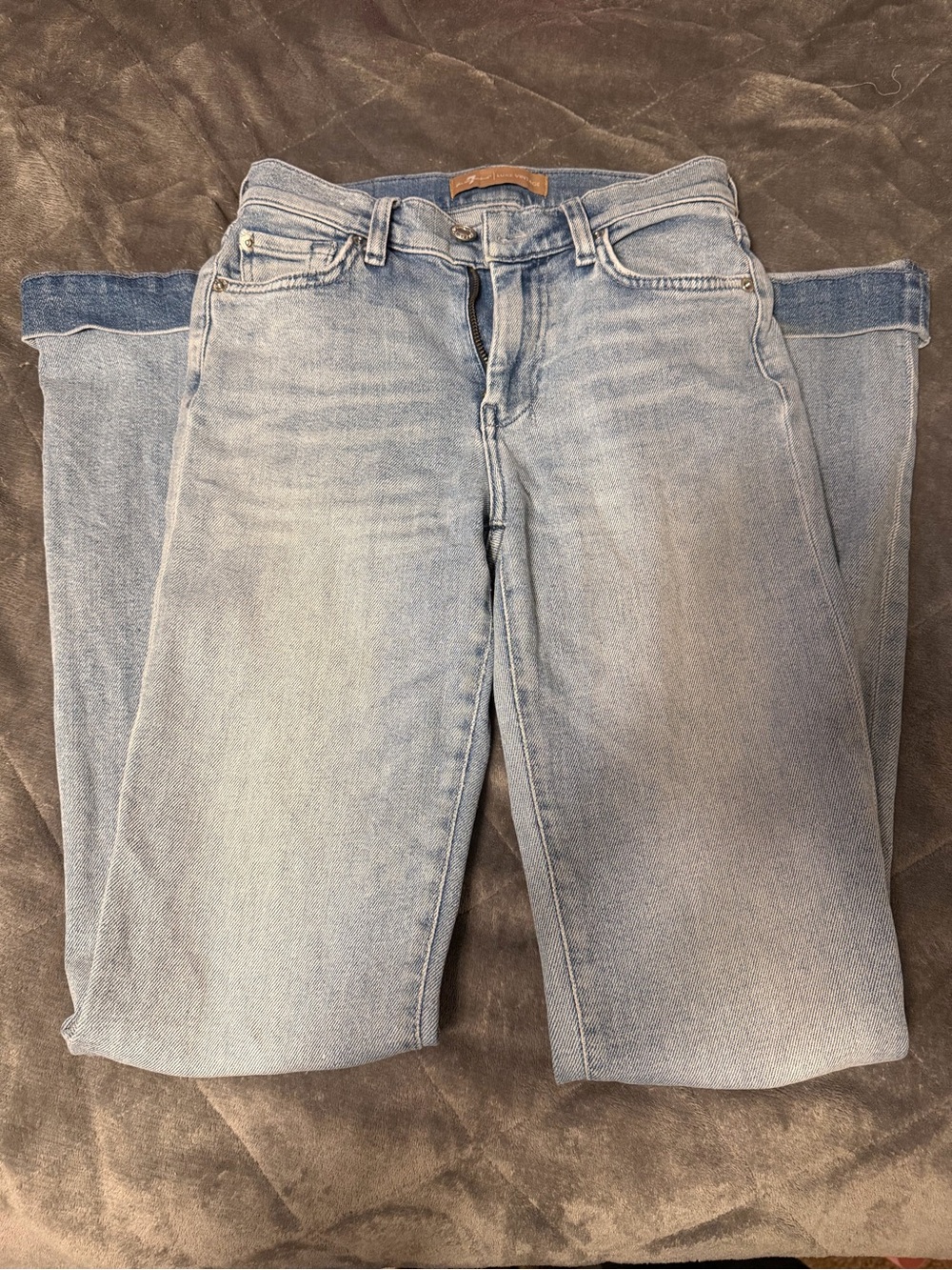 7 For All Mankind Women’s Boot-Cut Jeans - Light Blue Wash